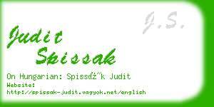 judit spissak business card